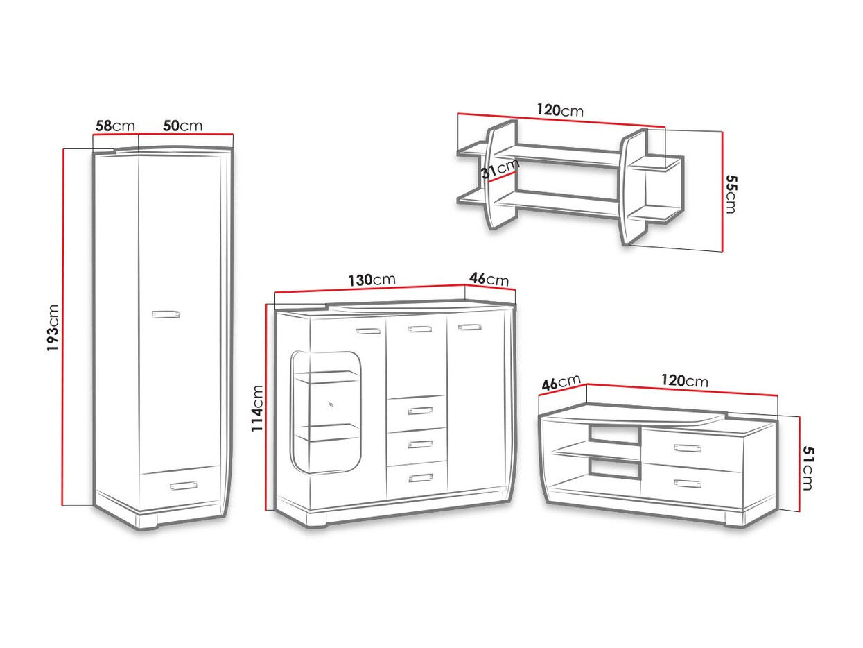 Set de living Tivlue 119