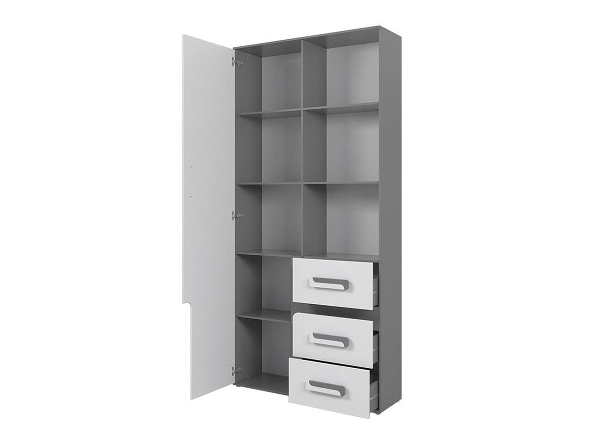Set pentru camera copiilor Aviseve 107 (Antracit + Alb)