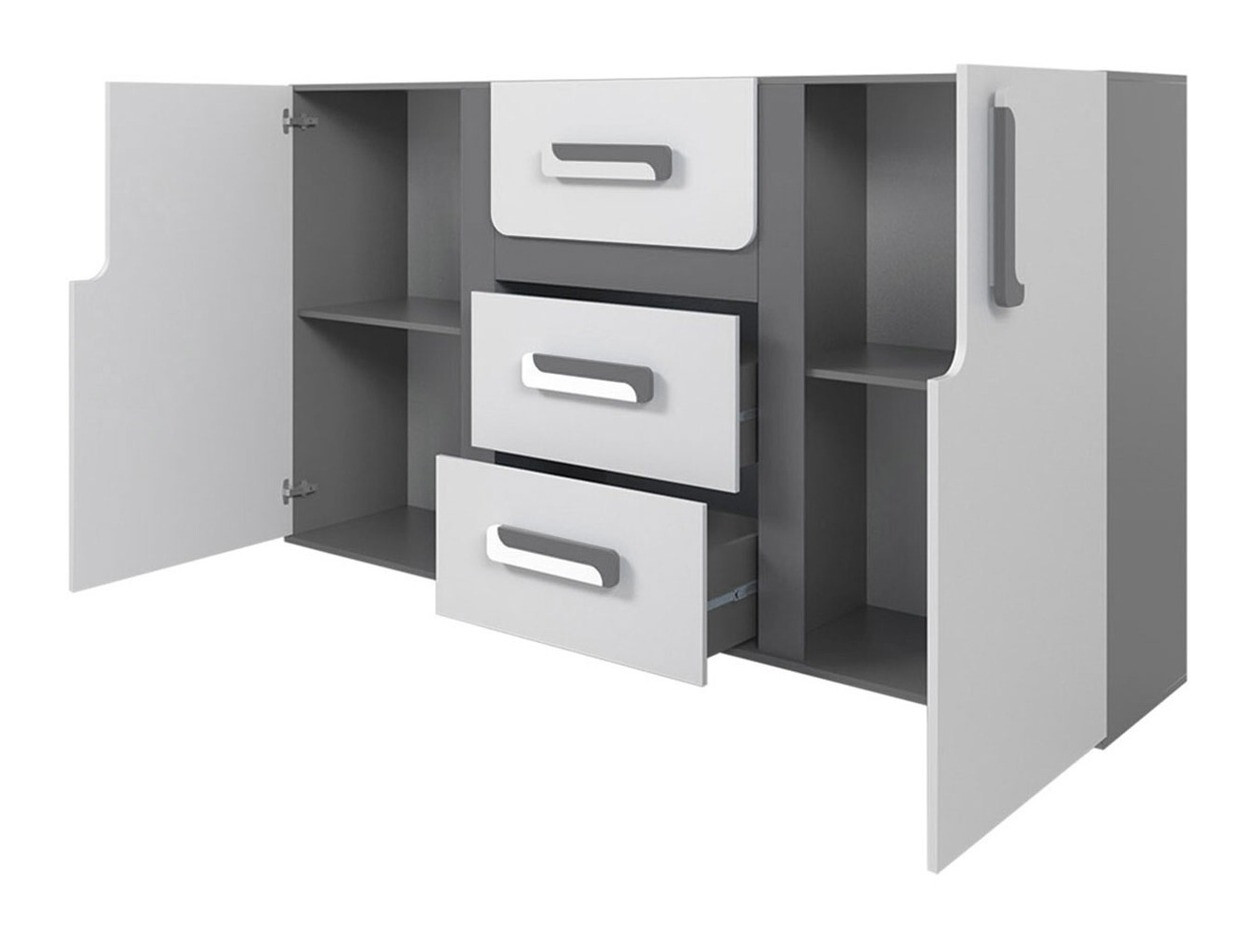 Set pentru camera copiilor Aviseve 107 (Antracit + Alb)