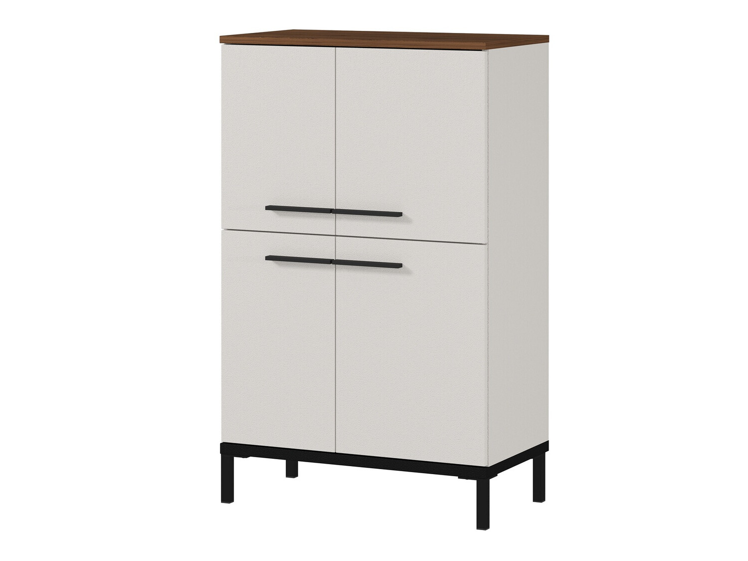 Cabinet de baie neancorat Ruvlevu 102 (Gri deschis + Nuca)