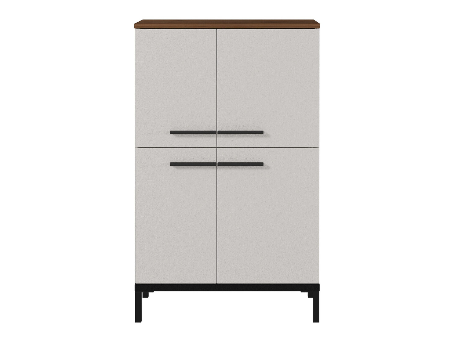 Cabinet de baie neancorat Ruvlevu 102 (Gri deschis + Nuca)