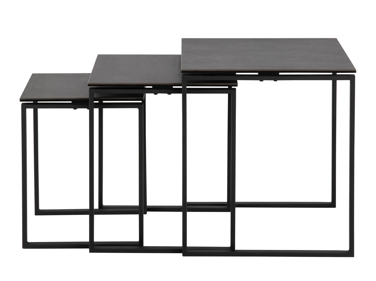 Set măsuțe laterale Norsica 406 (Negru)