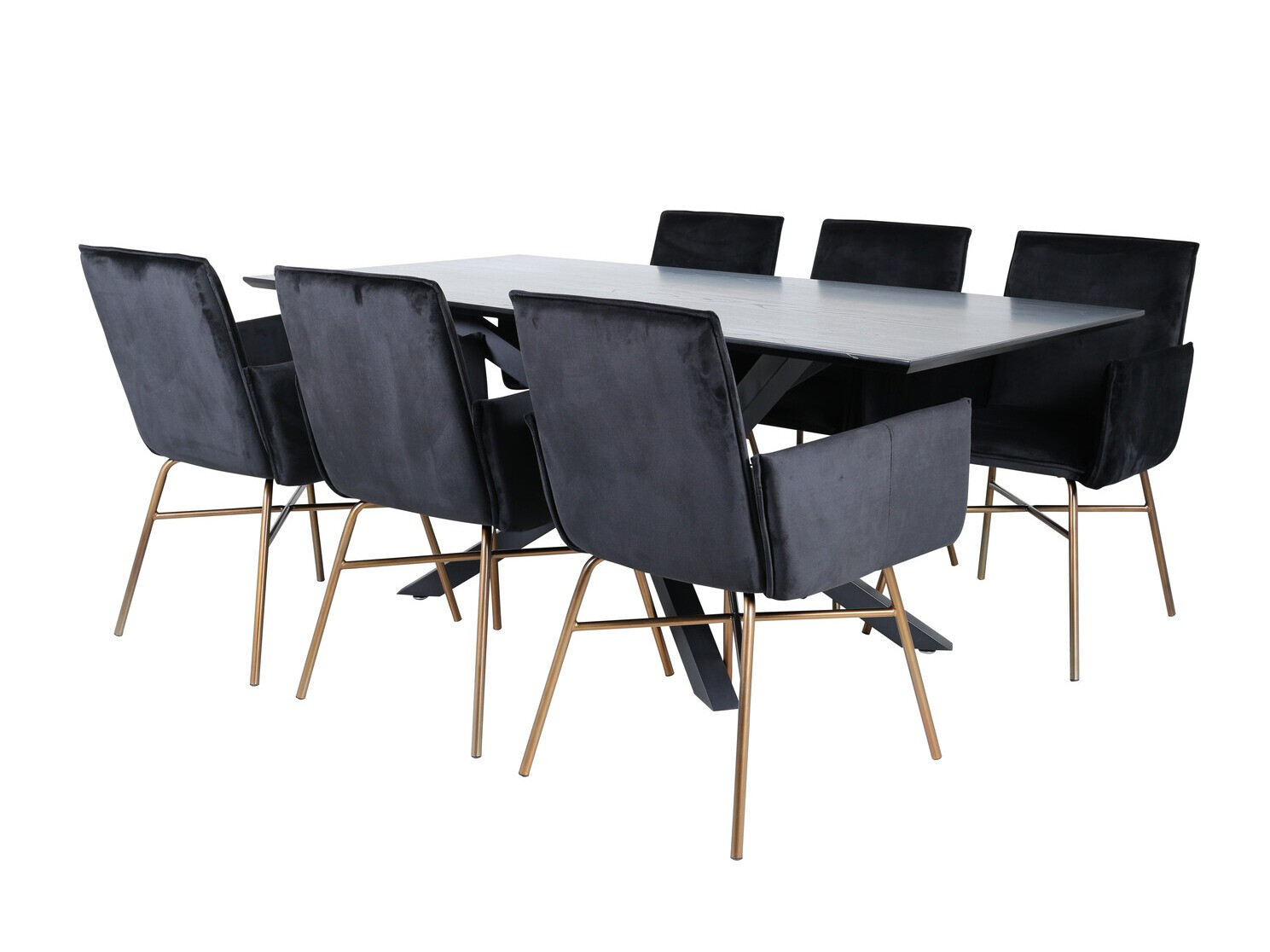 Set de mese Dallas 2703 (Negru + Cupru)