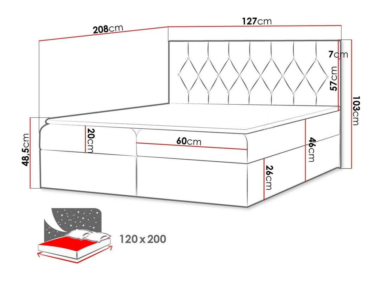 Pat boxspring Hortulus (Mikrofaza 05)