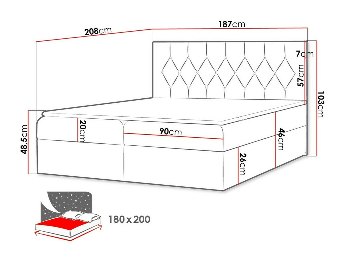 Pat boxspring Hortulus (Mikrofaza 12)