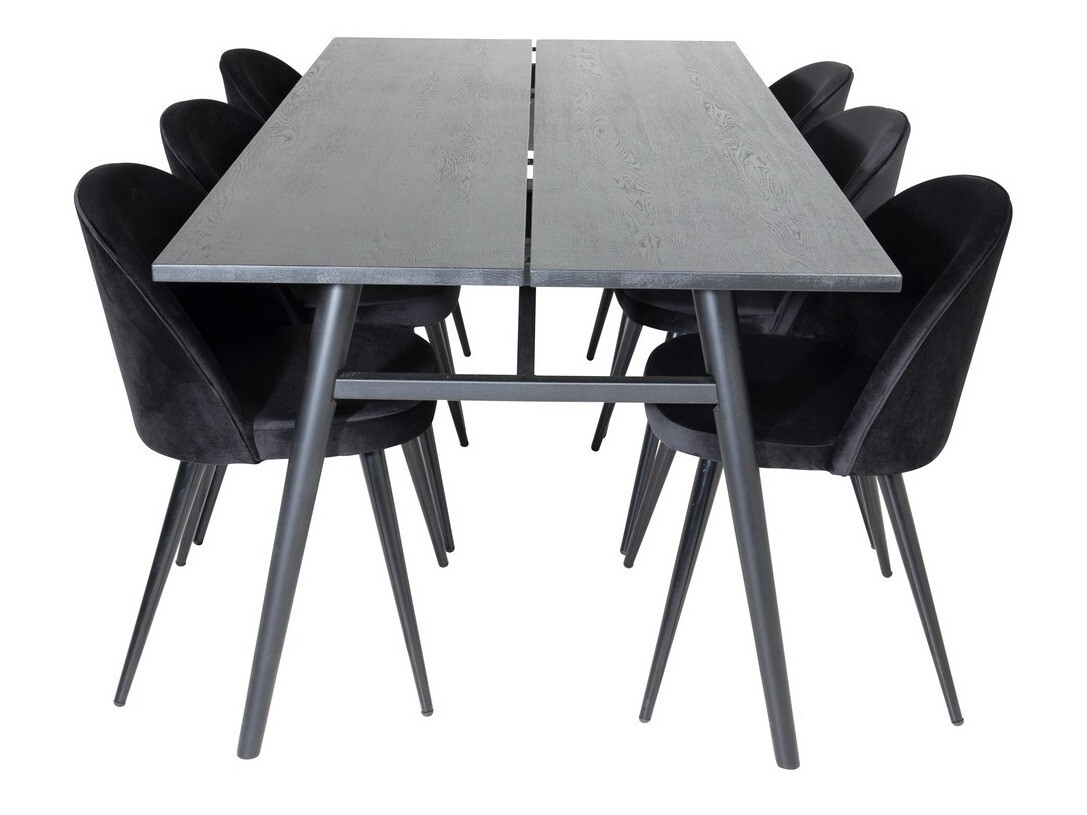Set de dining Dallas 1676 (Negru)