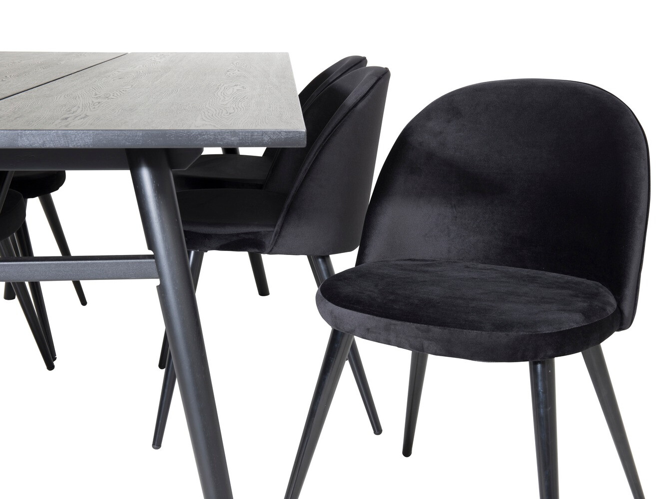 Set de dining Dallas 1676 (Negru)
