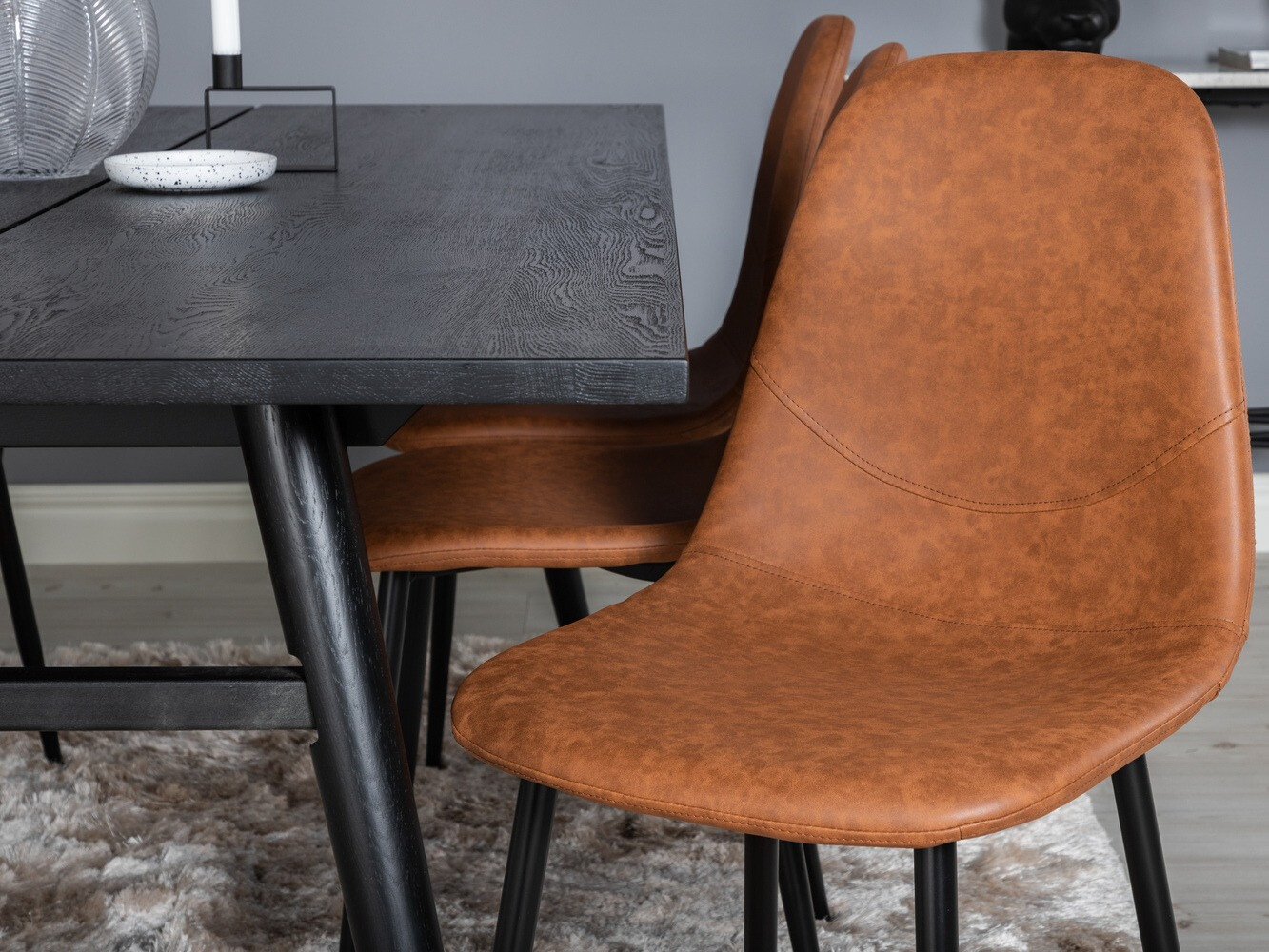 Set de dining Dallas 1681 (Maro + Negru)