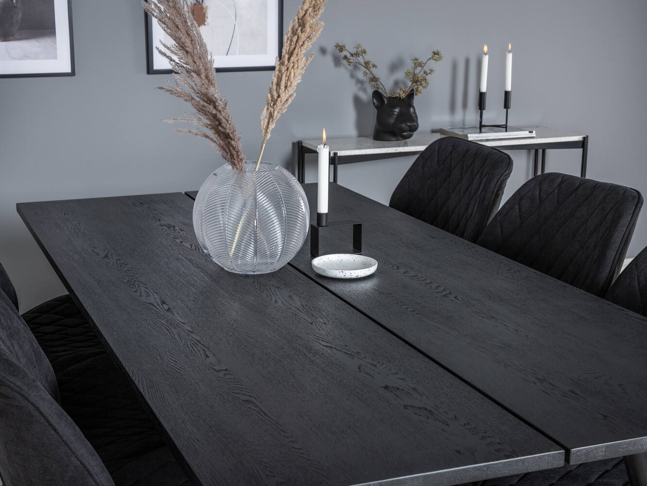 Set de dining Dallas 1686 (Negru)