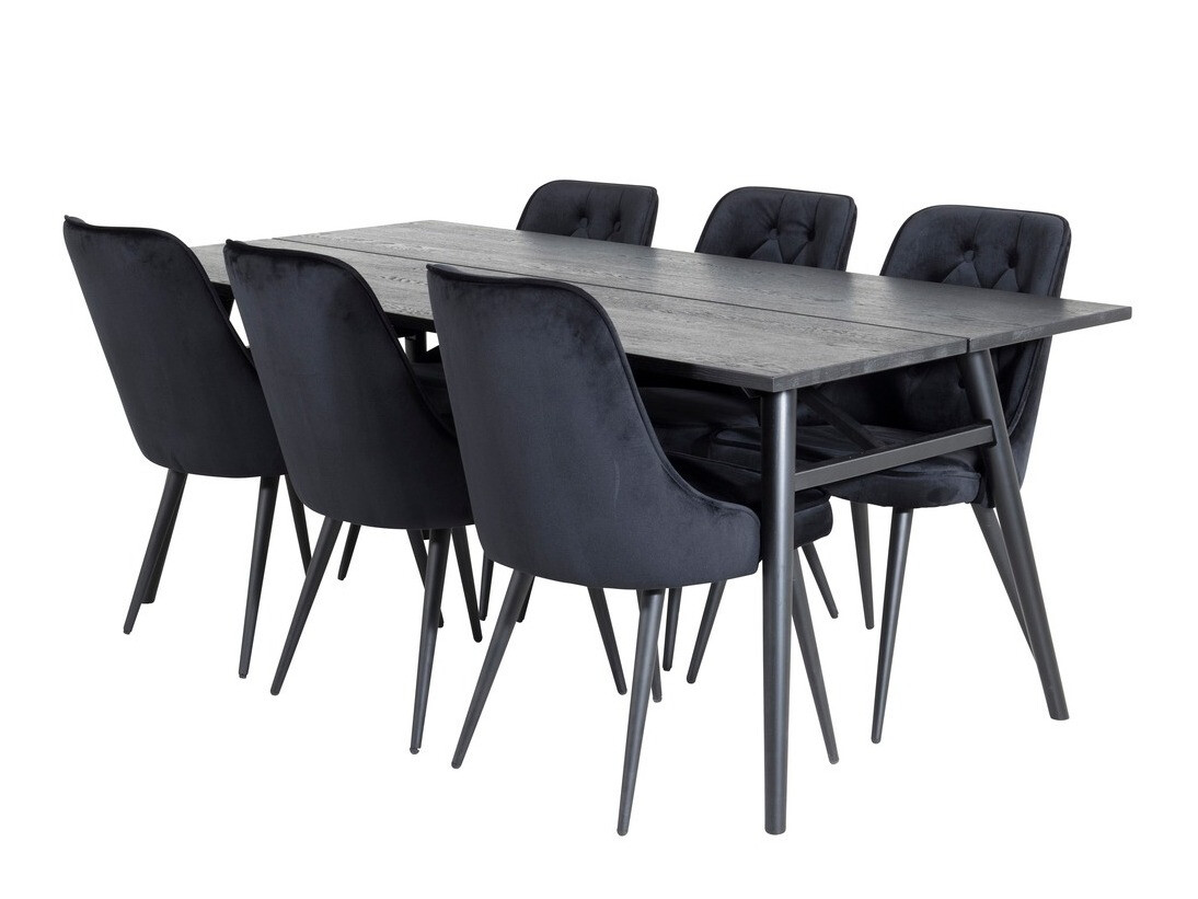 Set de dining Dallas 1780 (Negru)