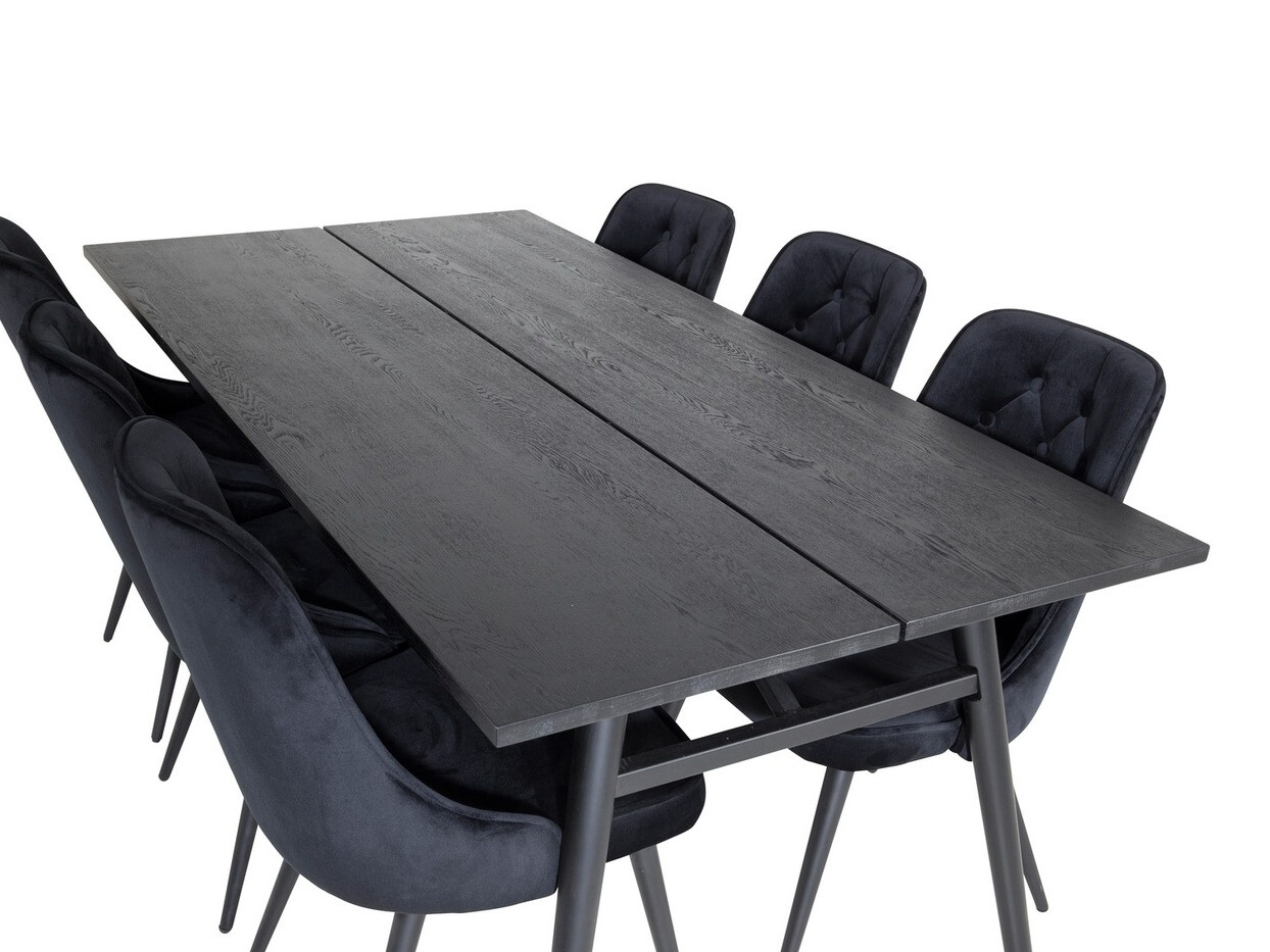 Set de dining Dallas 1780 (Negru)