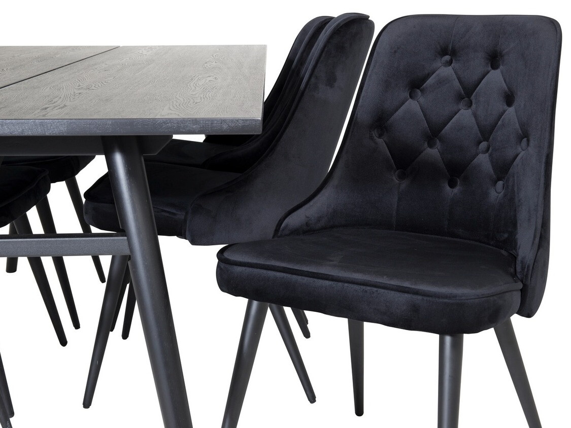 Set de dining Dallas 1780 (Negru)