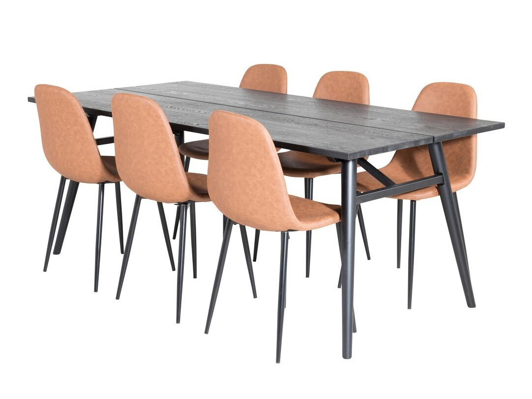 Set de mese Dallas 1681 (Maro + Negru)