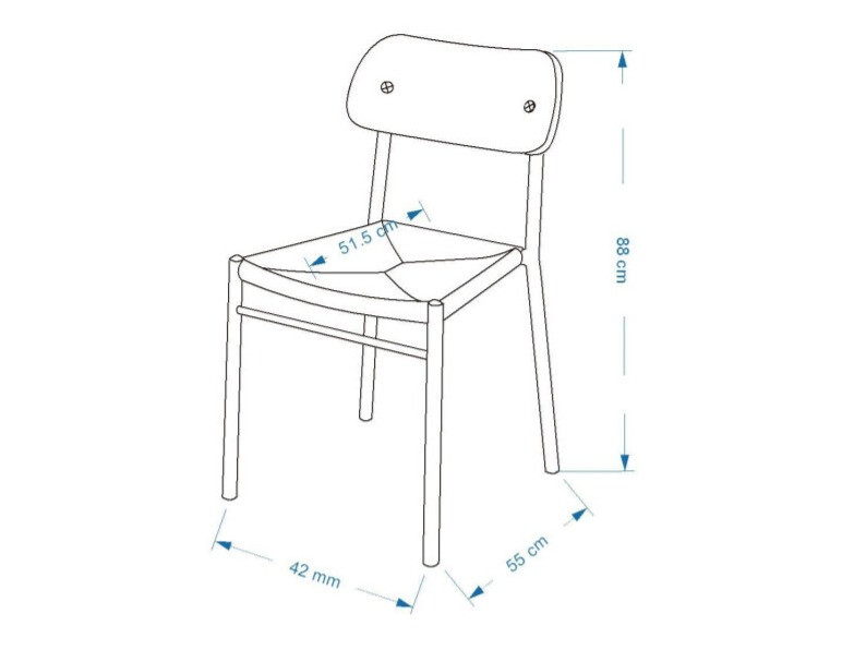 Set de mese Dallas 1785 (Negru)