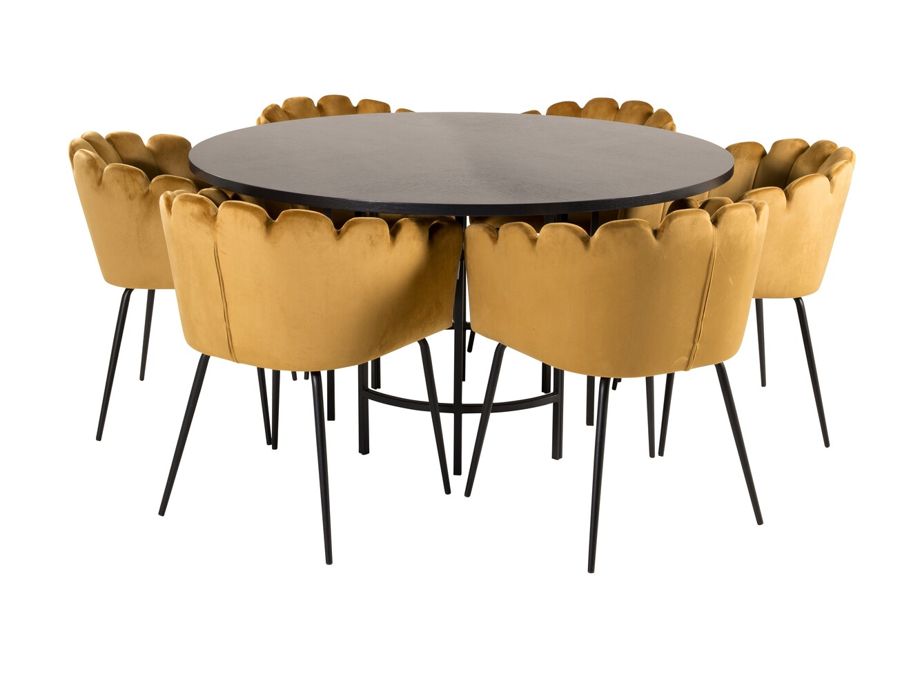 Set de mese Dallas 312 (Galben + Negru)