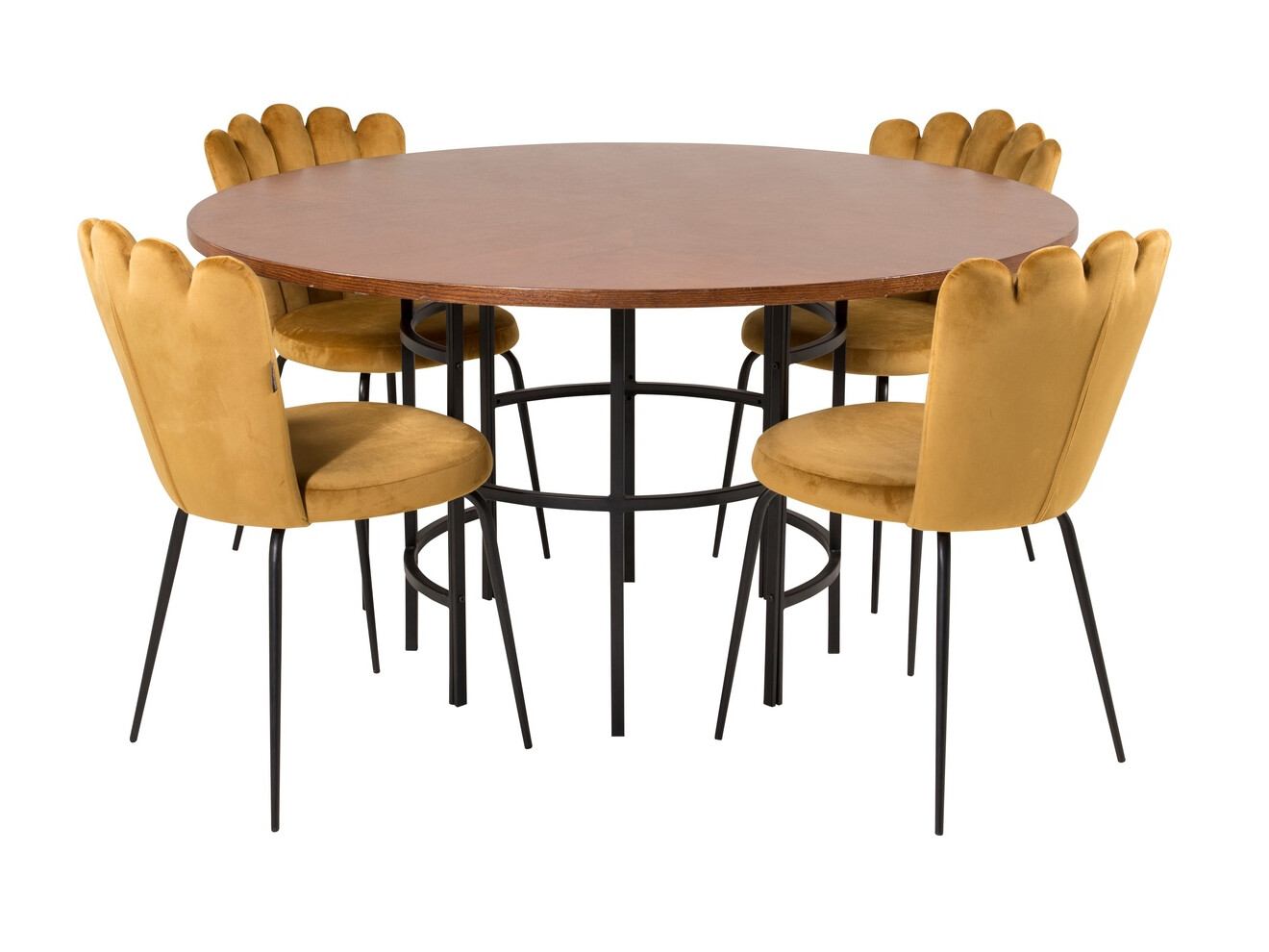Set de mese Dallas 314 (Galben + Negru)