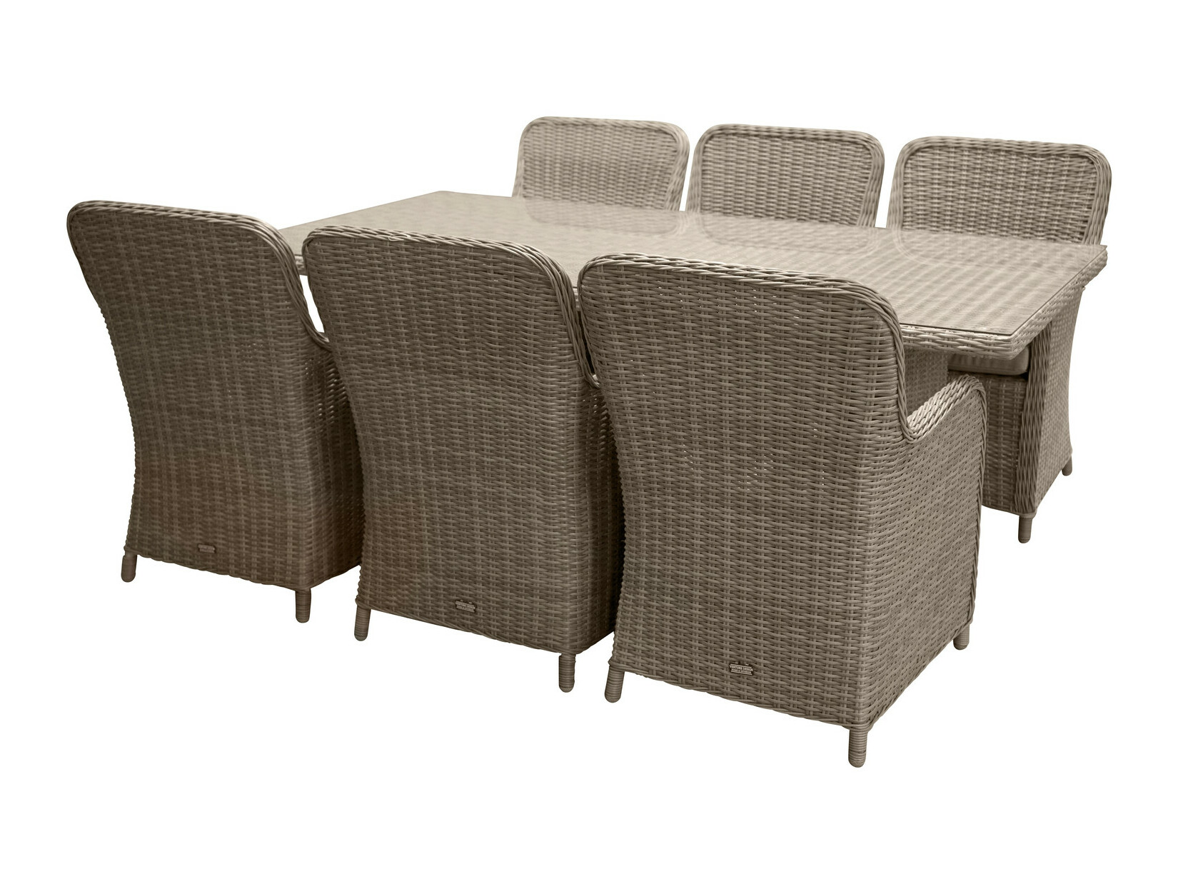 Mese și scaune Dallas 2201 (Maro deschis + Beige)