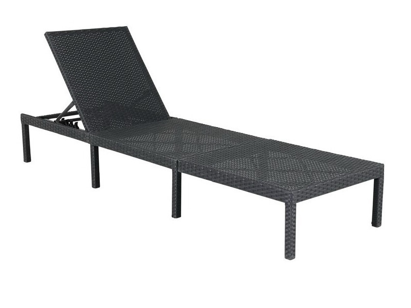 Şezlong Dallas 904 (Negru + Gri)