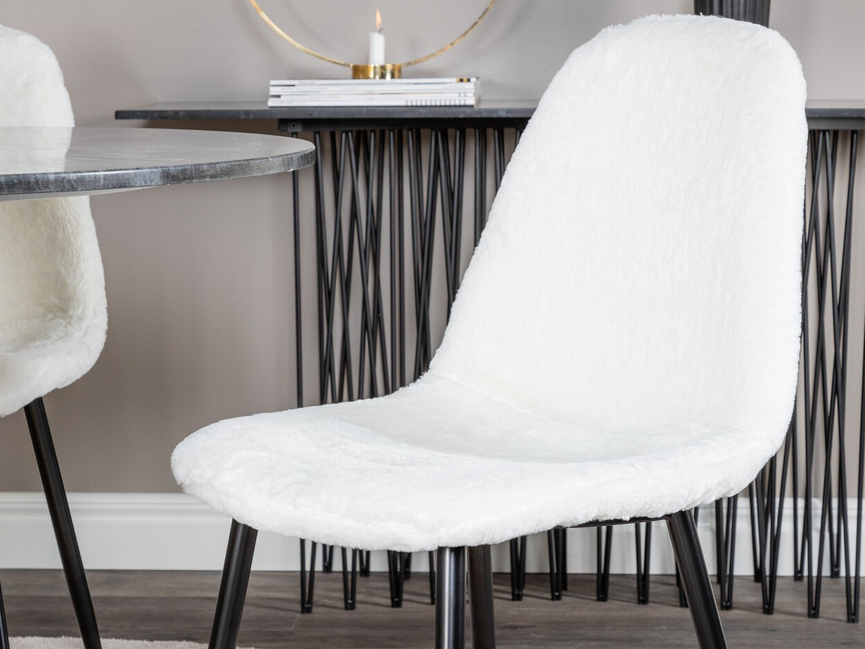 Set de dining Dallas 1215 (Alb + Negru)