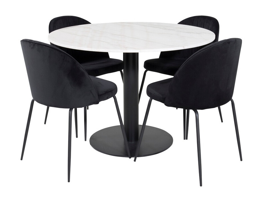 Set de dining Dallas 1303 (Negru)