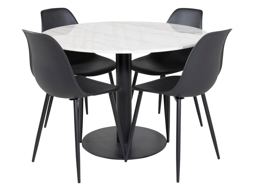 Set de dining Dallas 1304 (Negru)