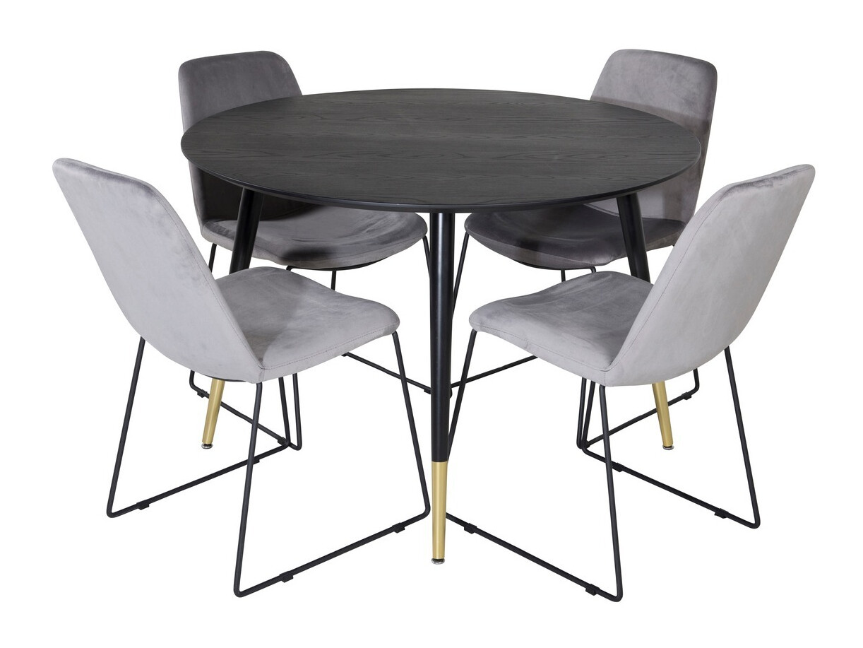 Set de mese Dallas 1189 (Gri + Negru)
