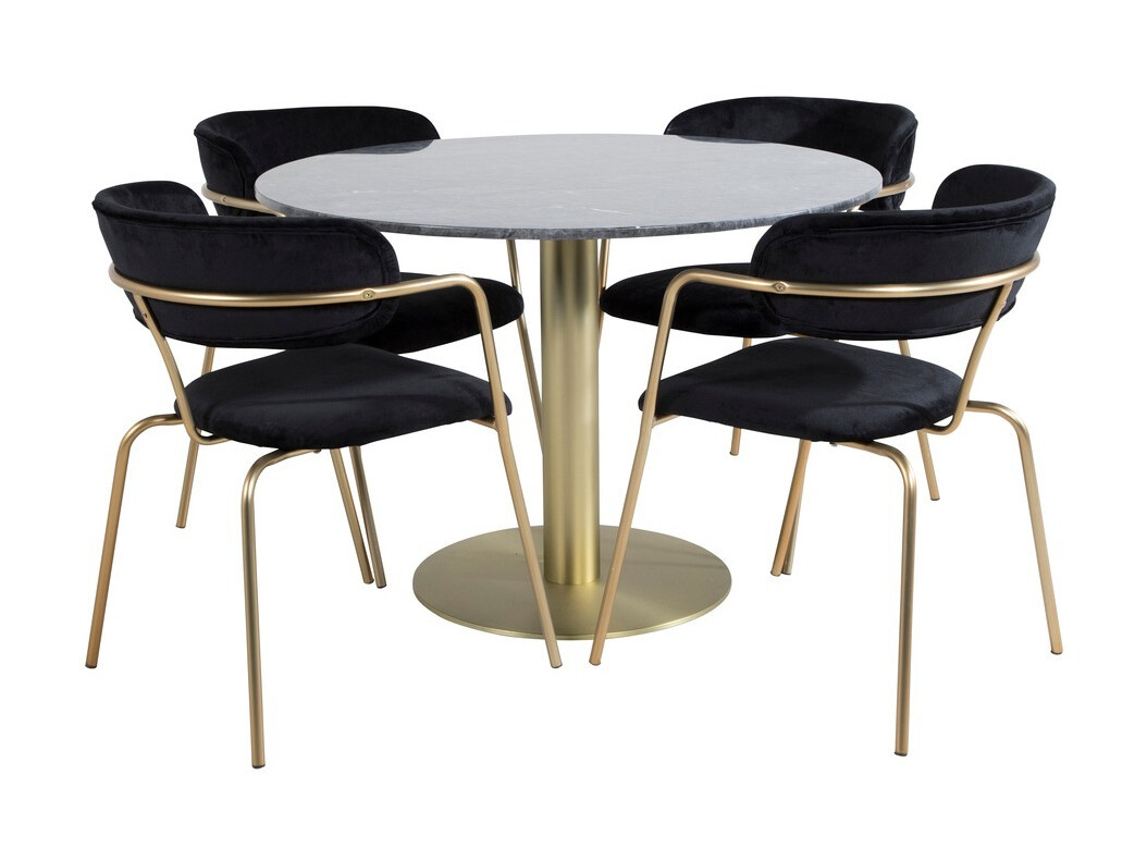 Set de mese Dallas 1208 (Negru + Auriu)