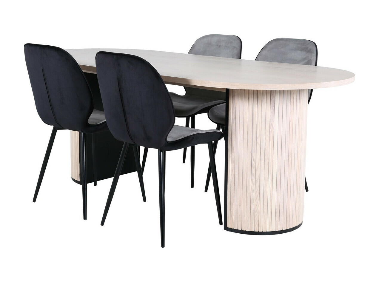 Set de mese Dallas 2763 (Maro deschis + Negru)