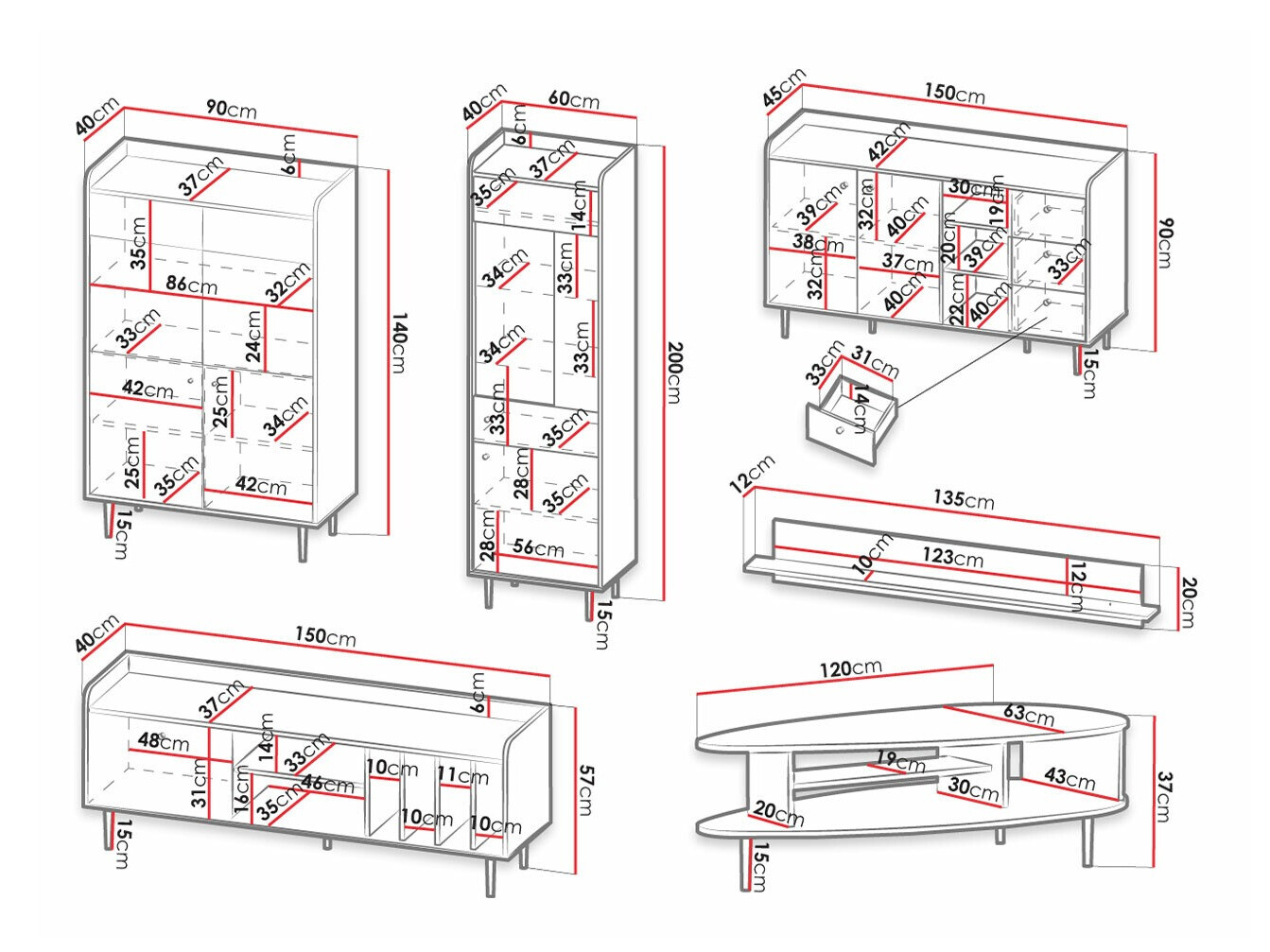 Set de living Ferenou 110