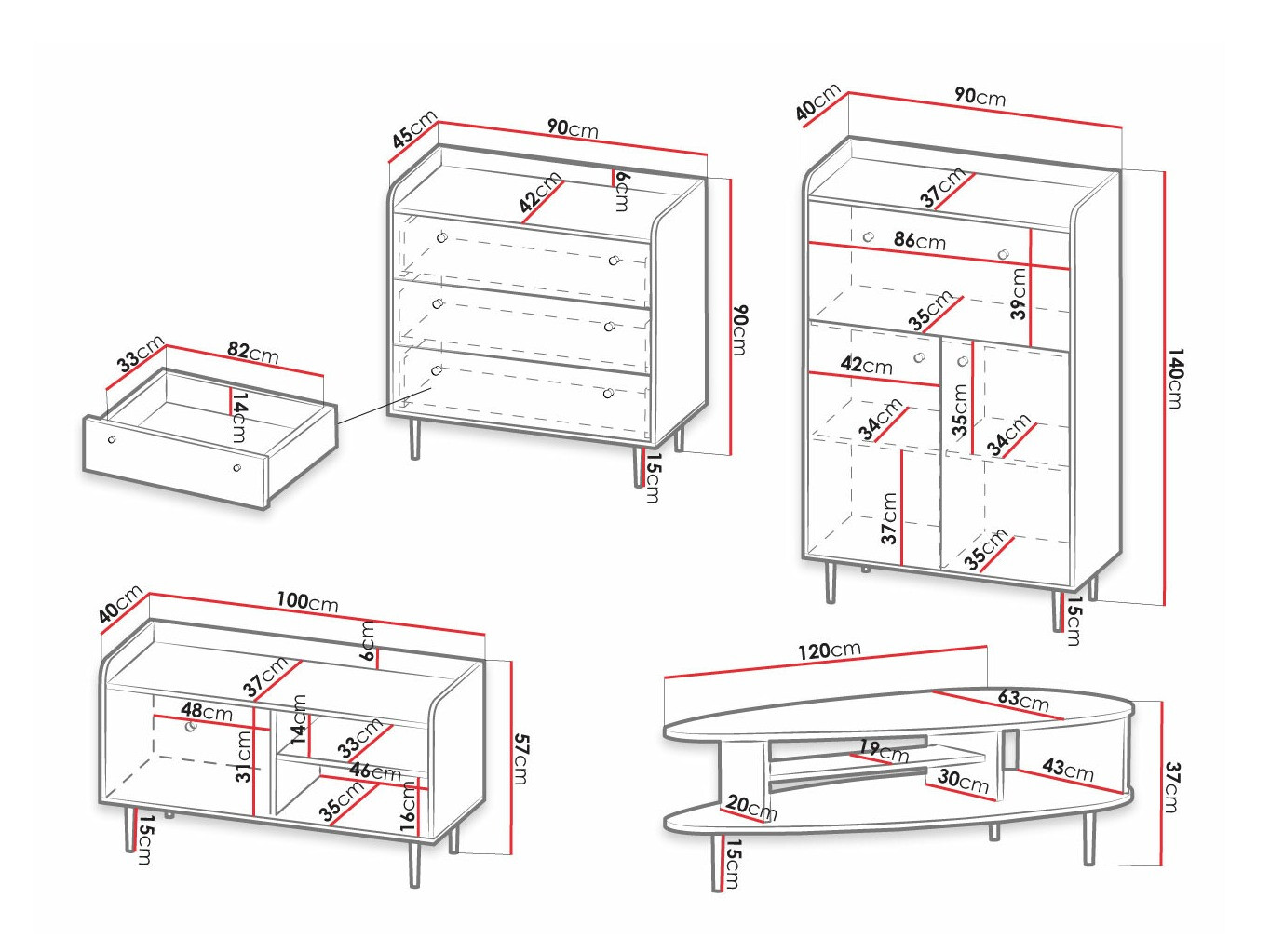 Set de living Ferenou 111