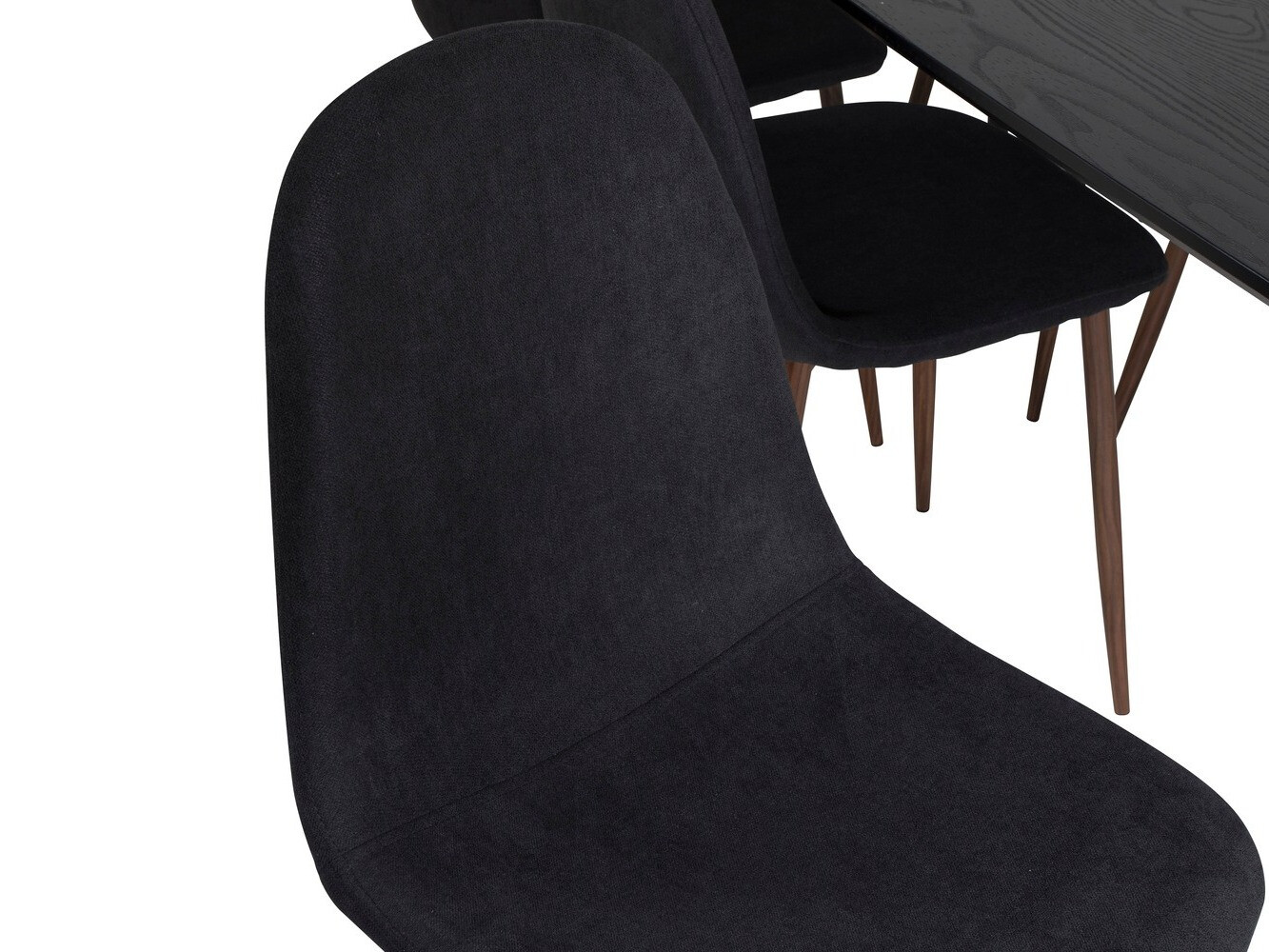 Set de dining Dallas 1443 (Negru + Nuca)