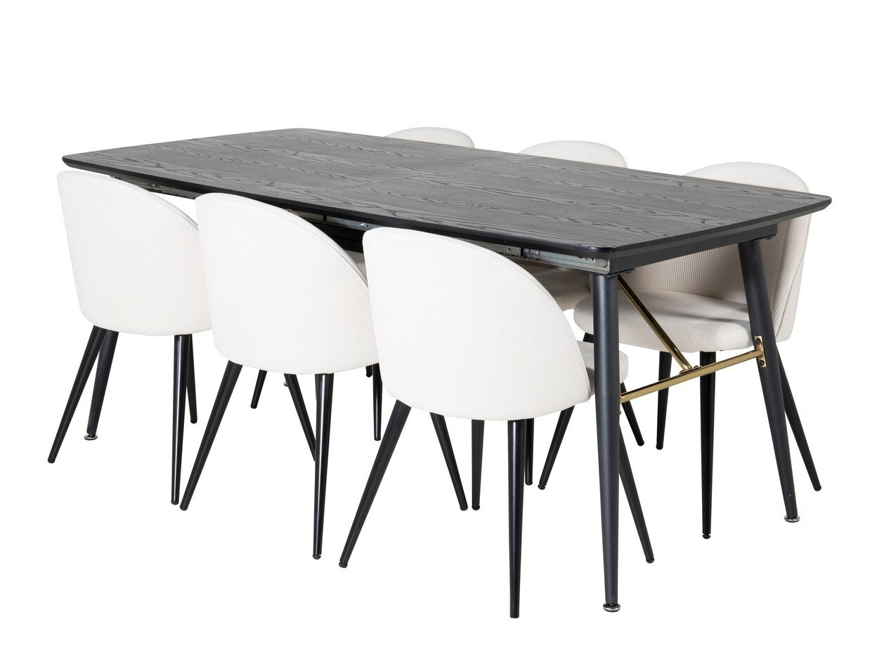 Set de dining Dallas 1447 (Bej + Negru)