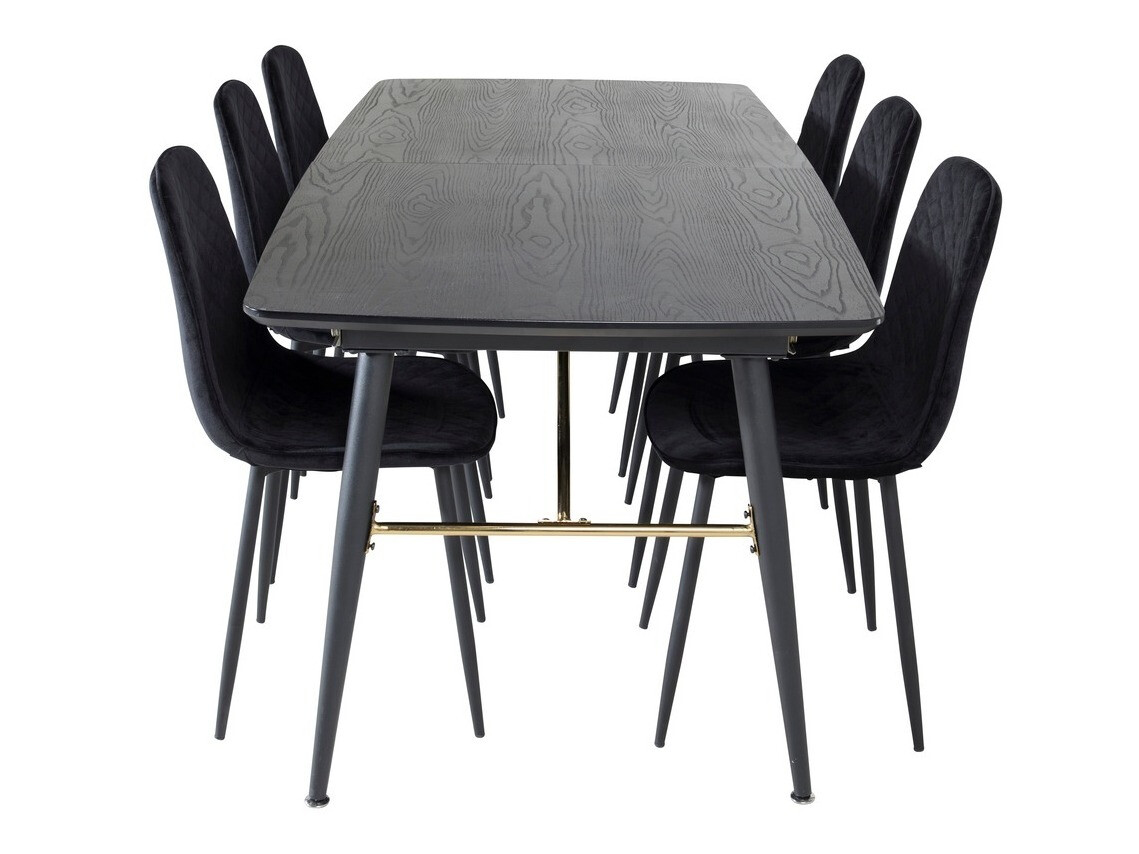 Set de dining Dallas 1448 (Negru)