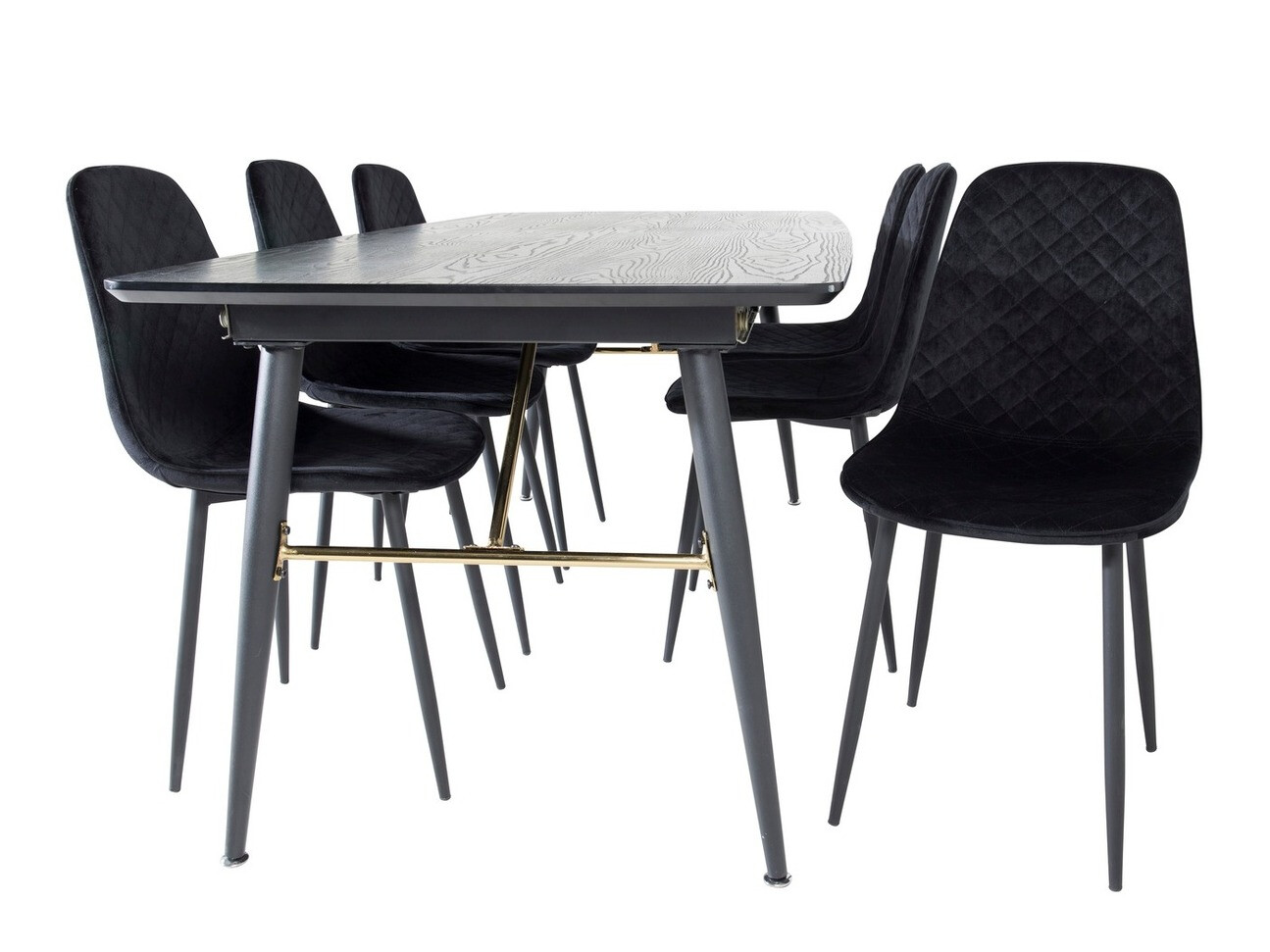 Set de dining Dallas 1448 (Negru)