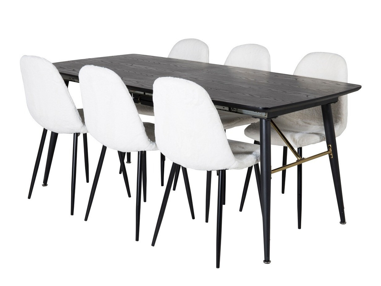 Set de mese Dallas 1443 (Alb + Negru)