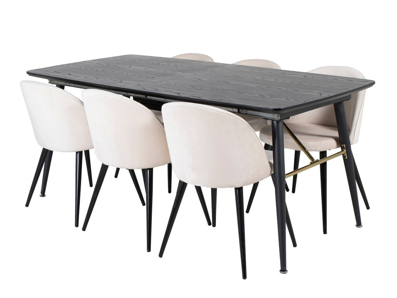 Set de mese Dallas 1449 (Bej + Negru)