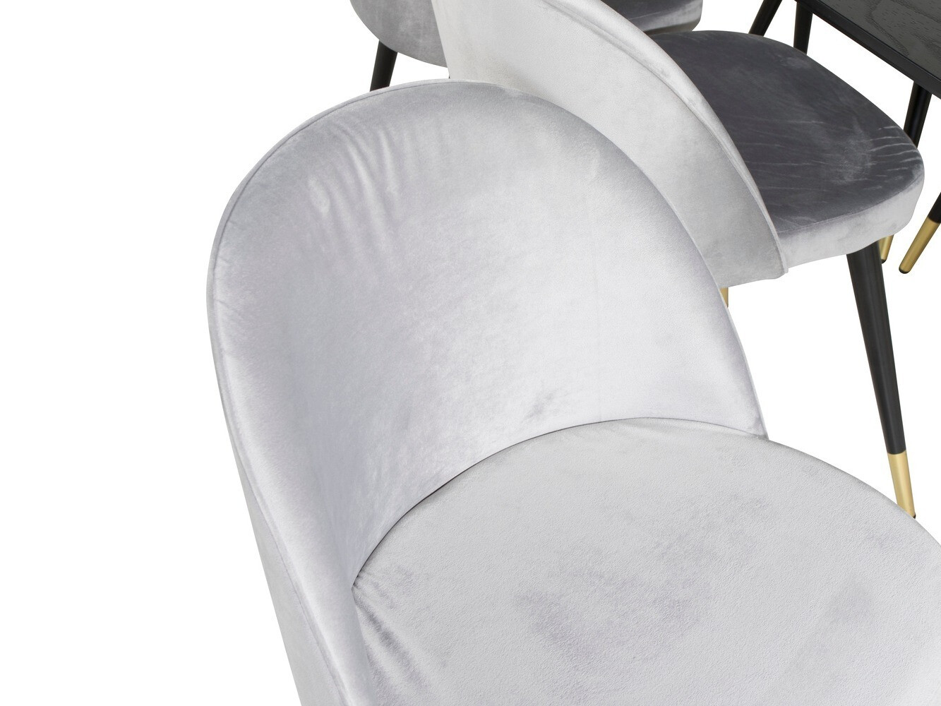 Set de dining Dallas 1451 (Gri deschis + Negru)