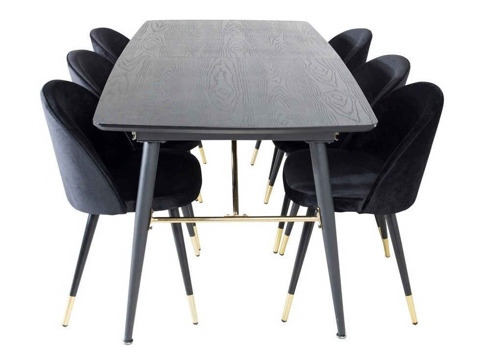 Set de dining Dallas 1451 (Negru)