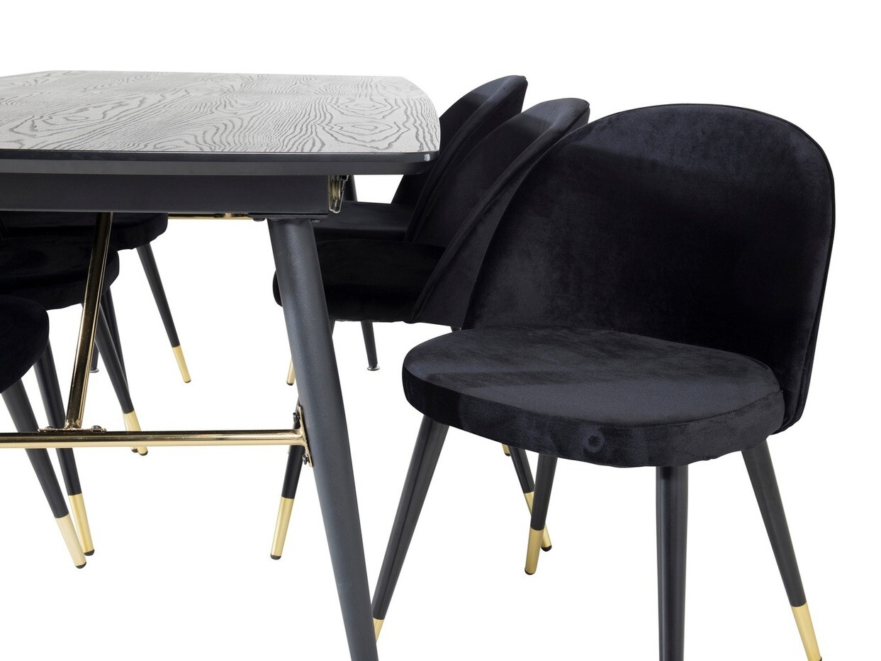Set de dining Dallas 1451 (Negru)