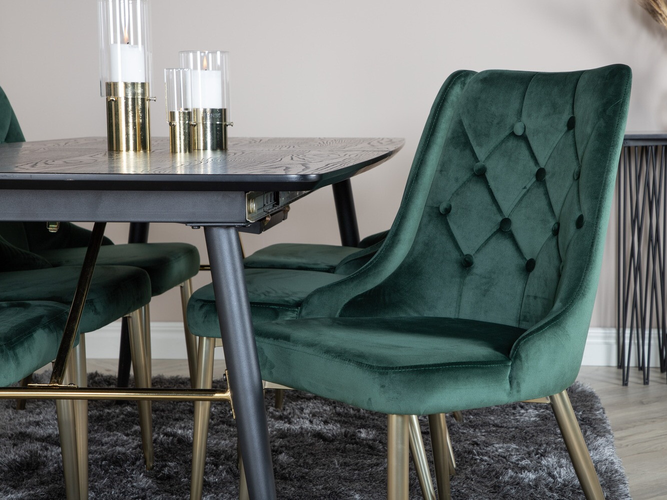 Set de dining Dallas 1453 (Verde + auriu)