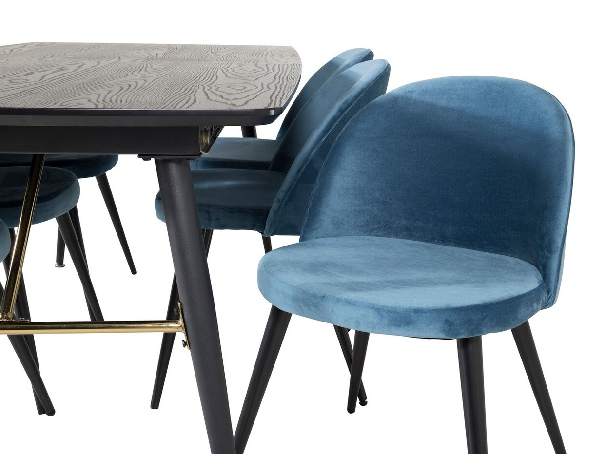 Set de mese Dallas 1449 (Albastru + Negru)