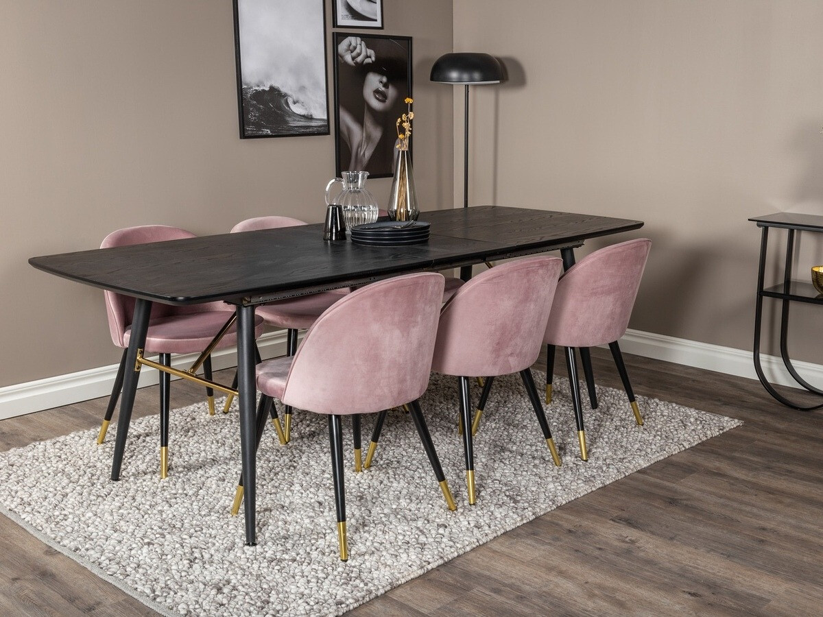 Set de mese Dallas 1451 (Roze + Negru)