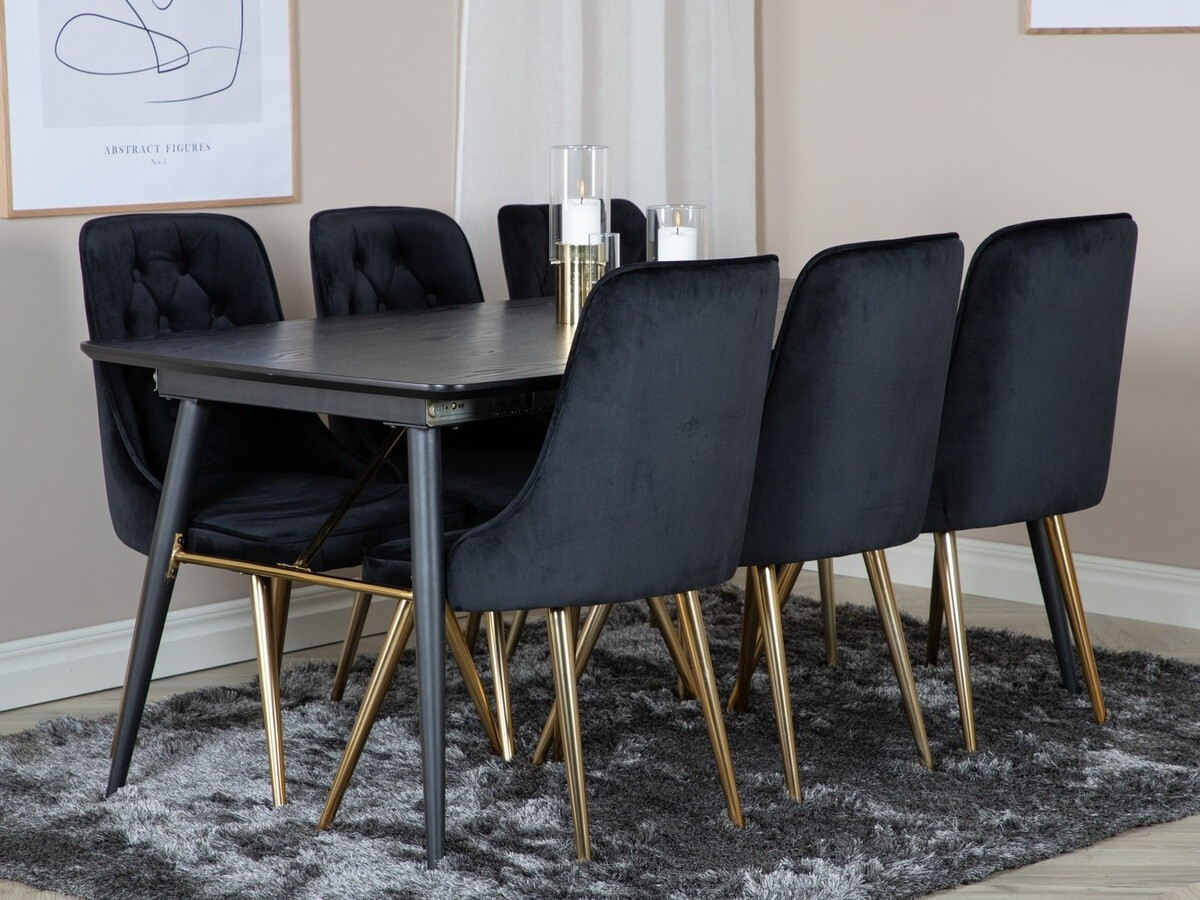Set de mese Dallas 1453 (Negru + auriu)