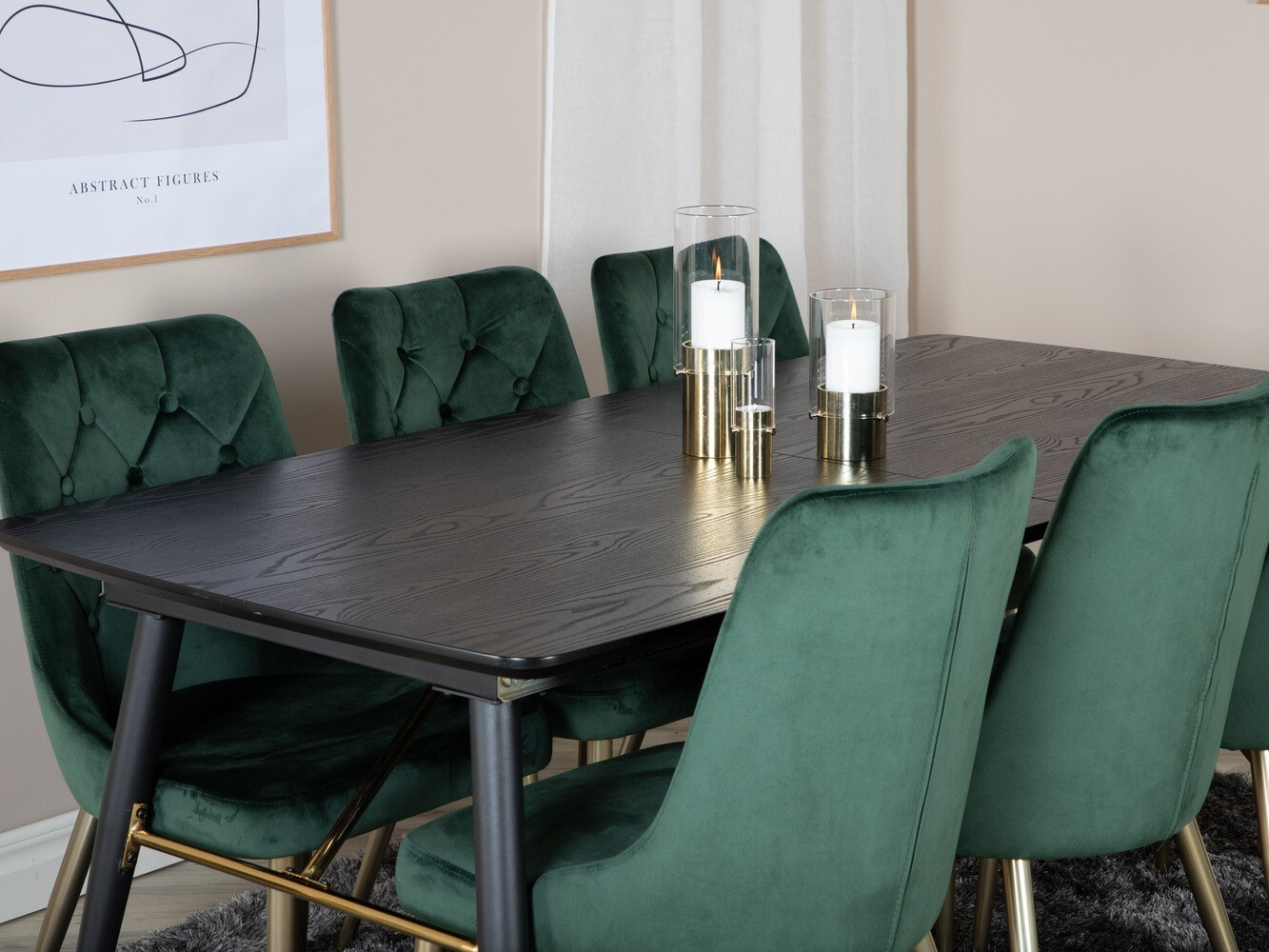 Set de mese Dallas 1453 (Verde + auriu)