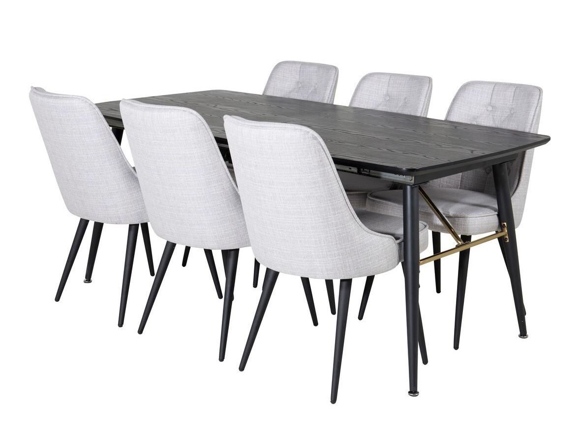 Set de mese Dallas 1454 (Gri + Negru)