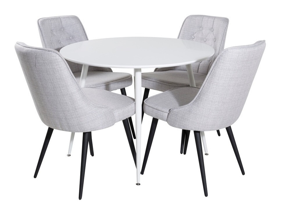 Set de dining Dallas 1535 (Gri + Negru)