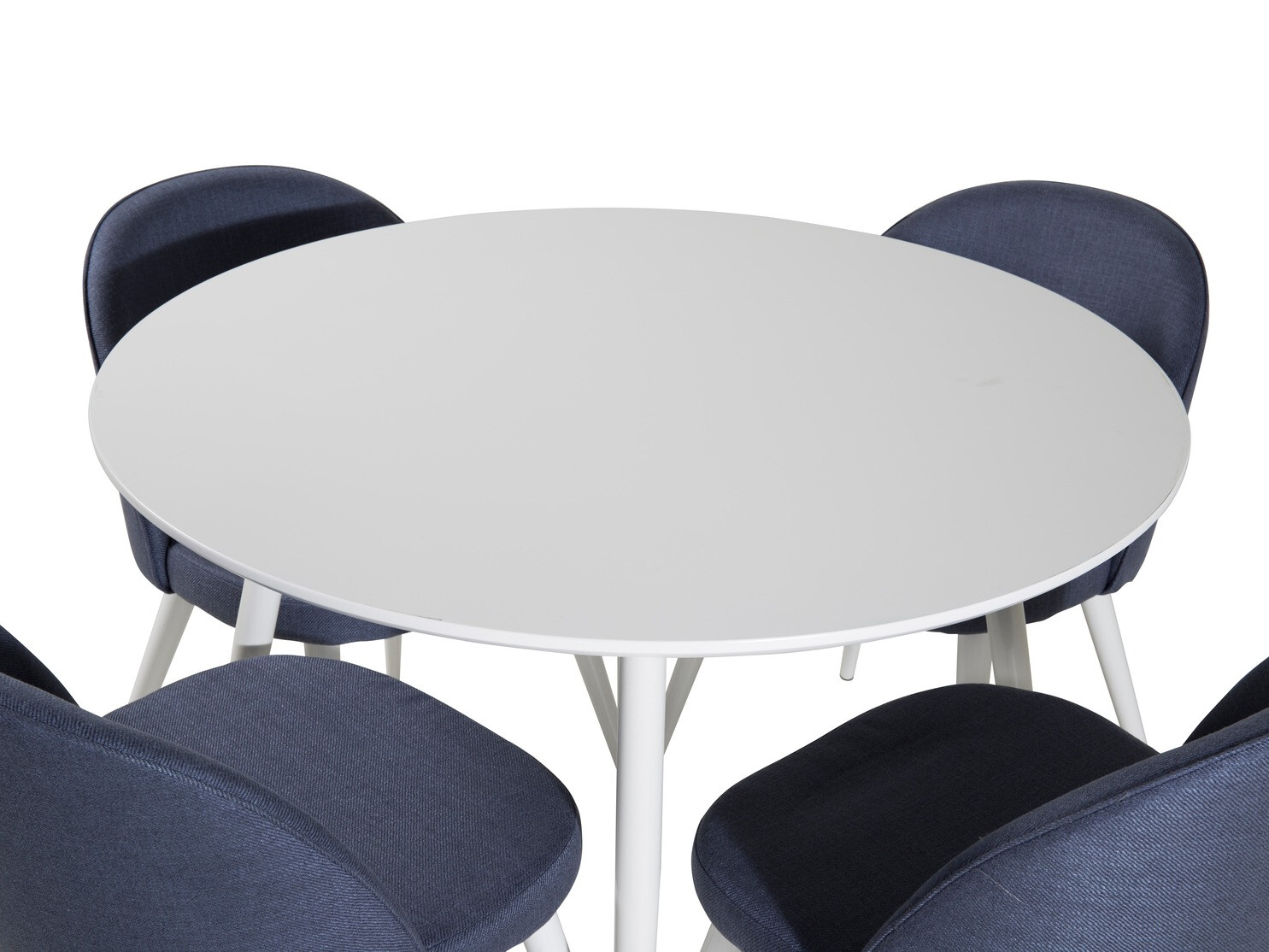 Set de dining Dallas 1536 (Albastru + Alb)