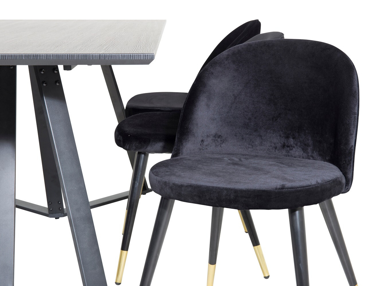 Set de dining Dallas 1583 (Negru)