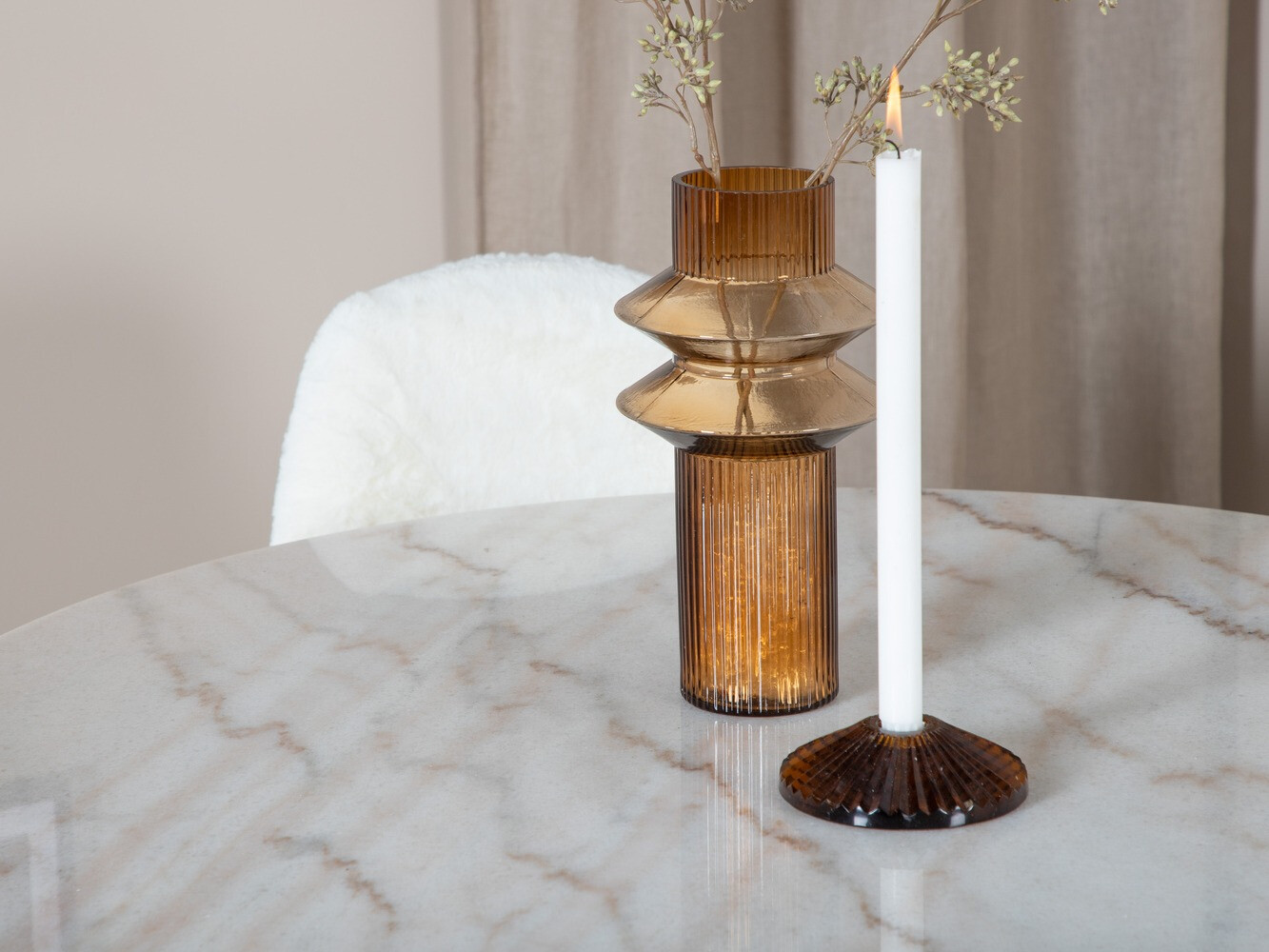 Set de dining Dallas 1613 (Alb + Negru)
