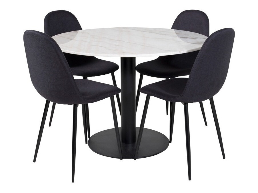 Set de dining Dallas 1613 (Negru)